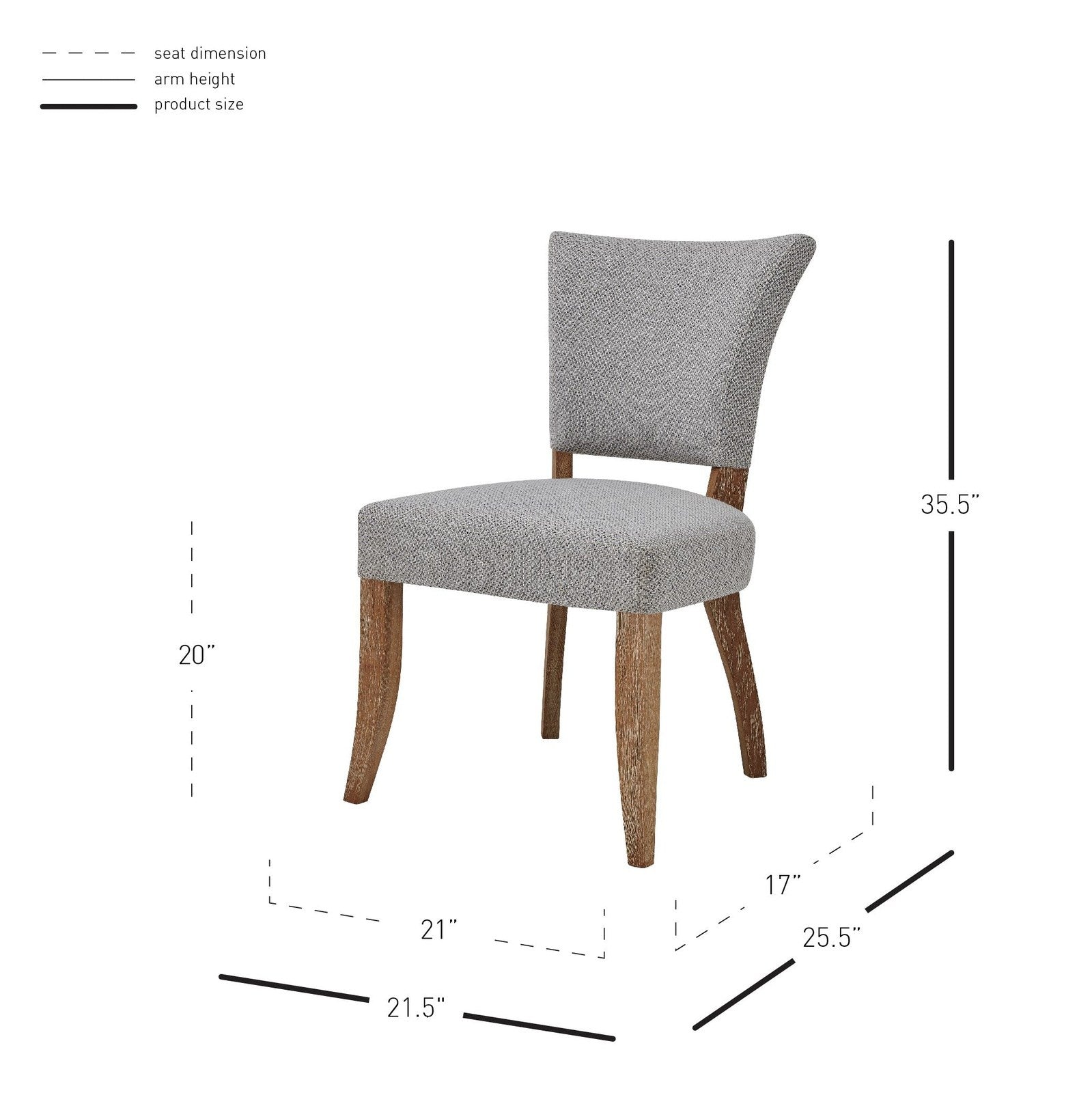 New Pacific Direct Austin Fabric Dining Chair, (Set of 2)  - 3900073-410