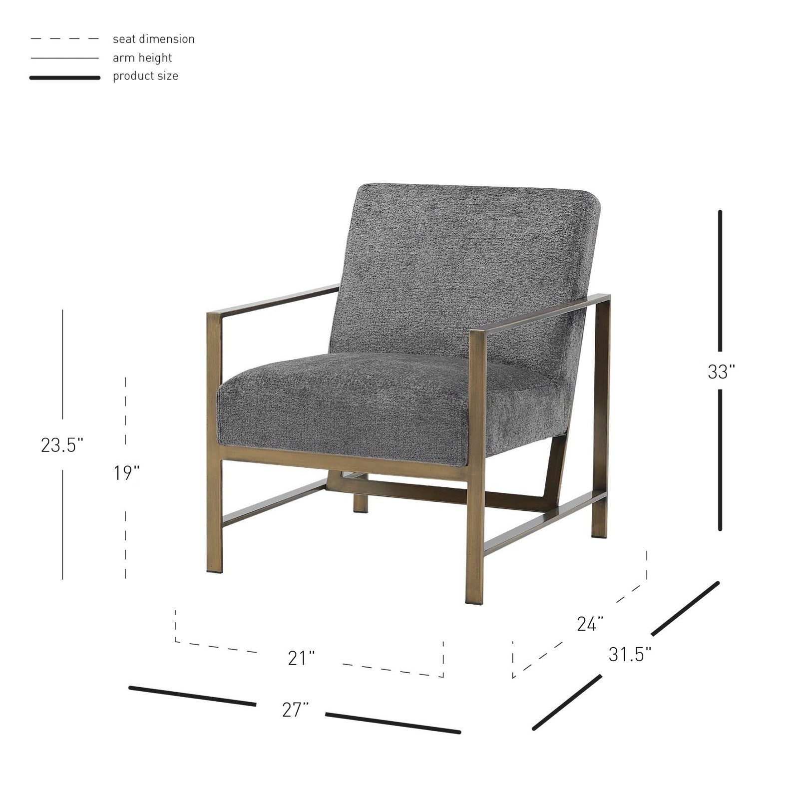 New Pacific Direct Francis Fabric Accent Arm Chair  - 3900075-568