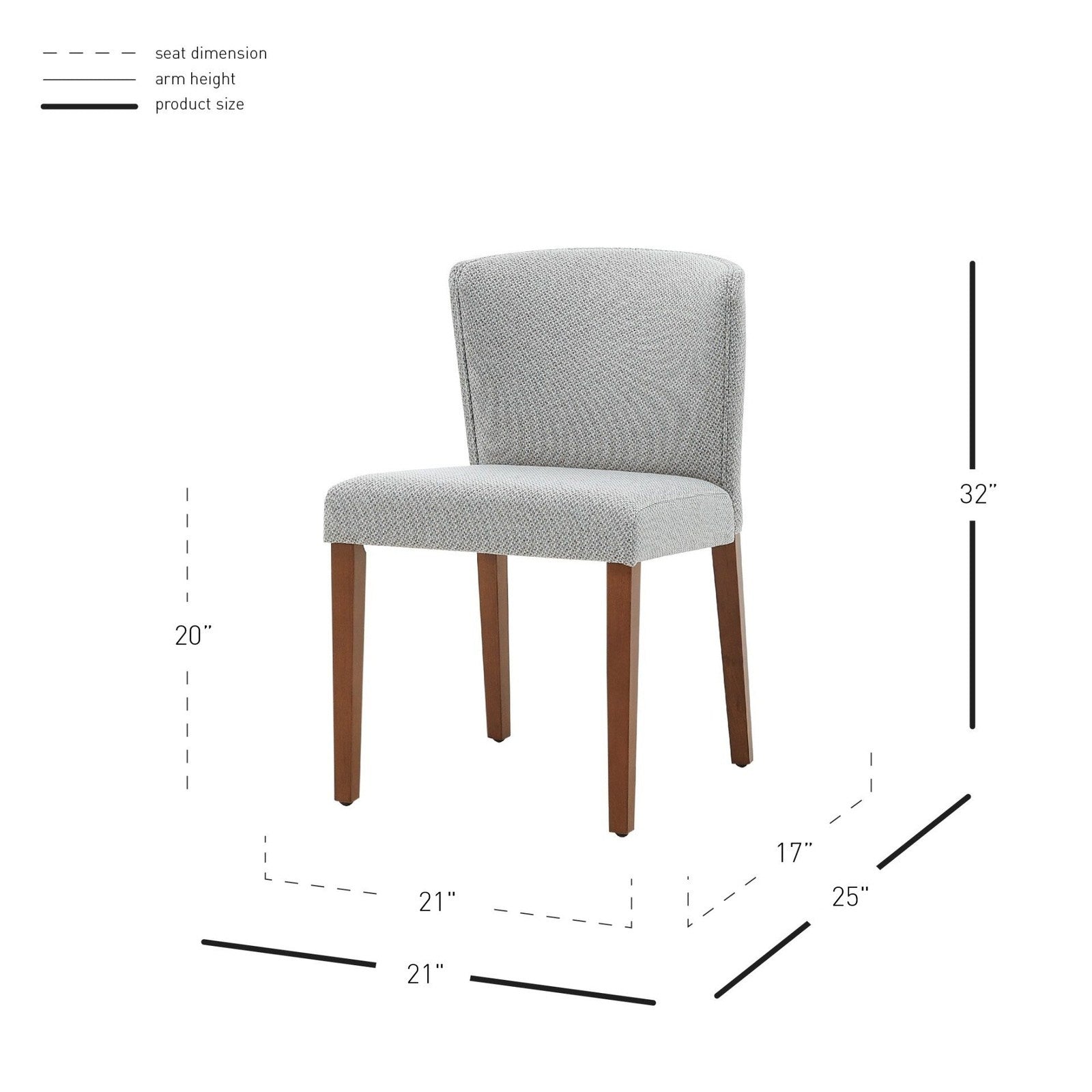 New Pacific Direct Albie KD Fabric Dining Side Chair, (Set of 2) -  3900076-410