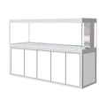 AQUA DREAM TEMPERED GLASS AQUARIUM 400 GALLON FISH TANK COMPLETE SET WHITE SILVER-AD-2320-WS