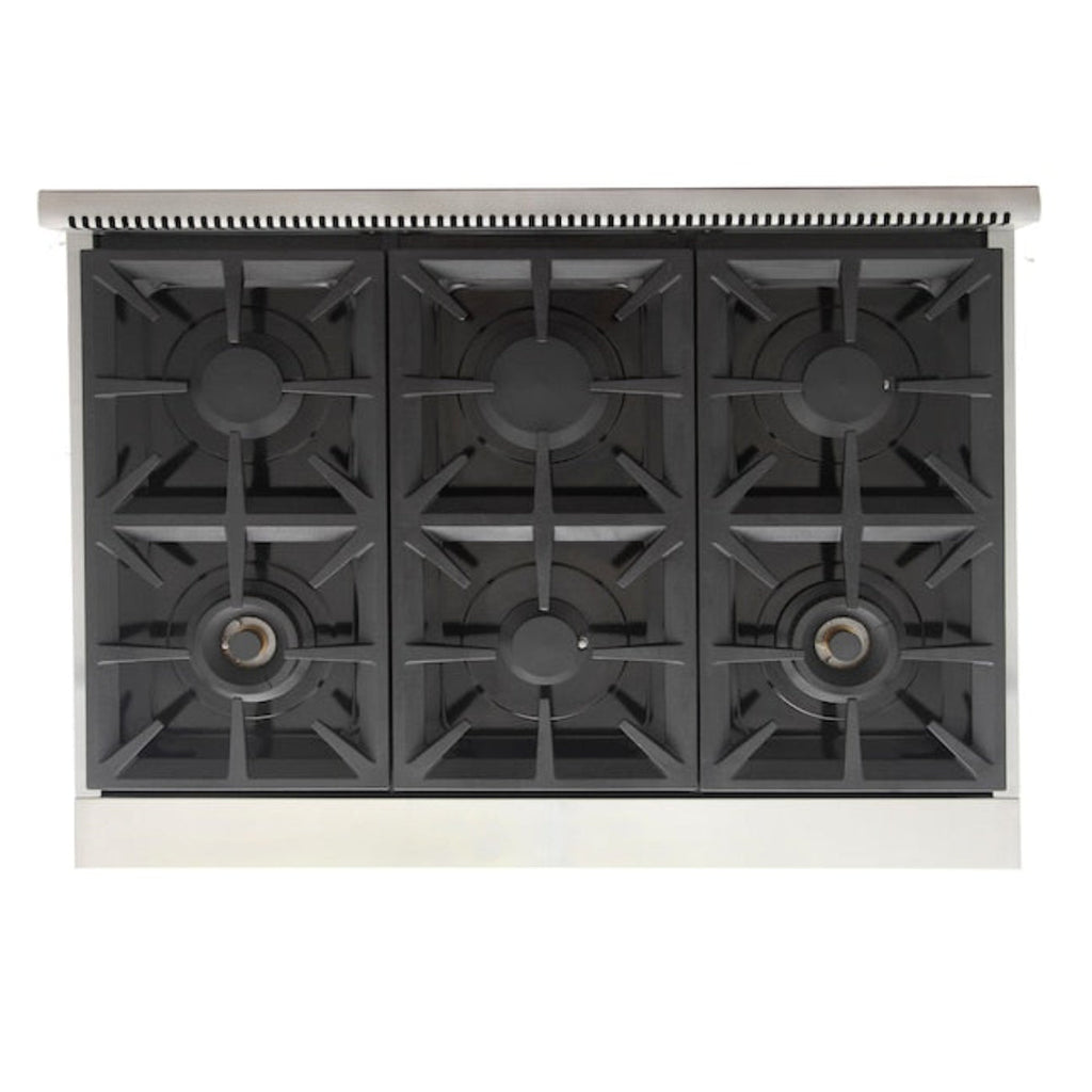 Kucht Professional 36" 5.2 cu. ft. Propane Gas Range in Stainless Steel with True Simmer Burners, KFX3600X/LP-S - KFX3600X/LP-S