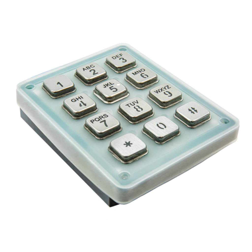 DoorBird Keypad Module for D1101KH Classic, D1101KH Modern, D2101KV, D2102KV, D2101KH - 423866355, D2101IKH and D2101FPBK in 12 Stainless Steel V4A Keys
