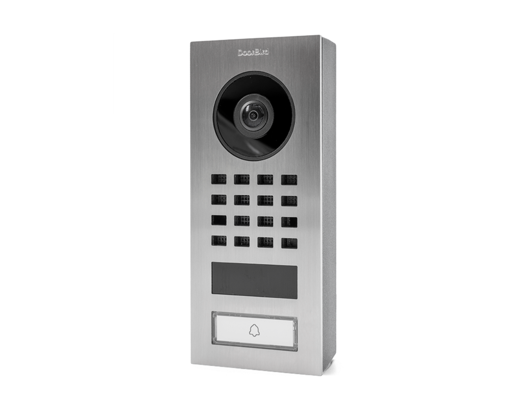 DoorBird D1101V Surface-Mount IP Video Intercom, 1 Call Button in Stainless Steel V2A - 423866744