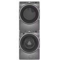 Whirlpool 5.0 cu ft Smart Front Load Washer & Whirlpool 27 Inch Smart Gas Dryer with Whirlpool Stack Kit for HybridCare, Long Vent and Standard Dryers - WGD6720RR