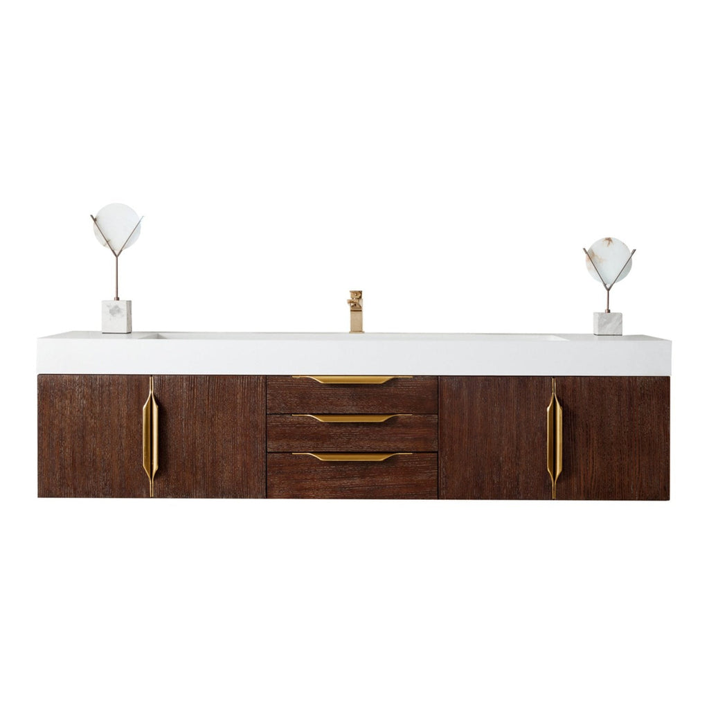 James Martin Vanities Mercer Island 72" Single Vanity - 389-V72S-AGR-G-DGG