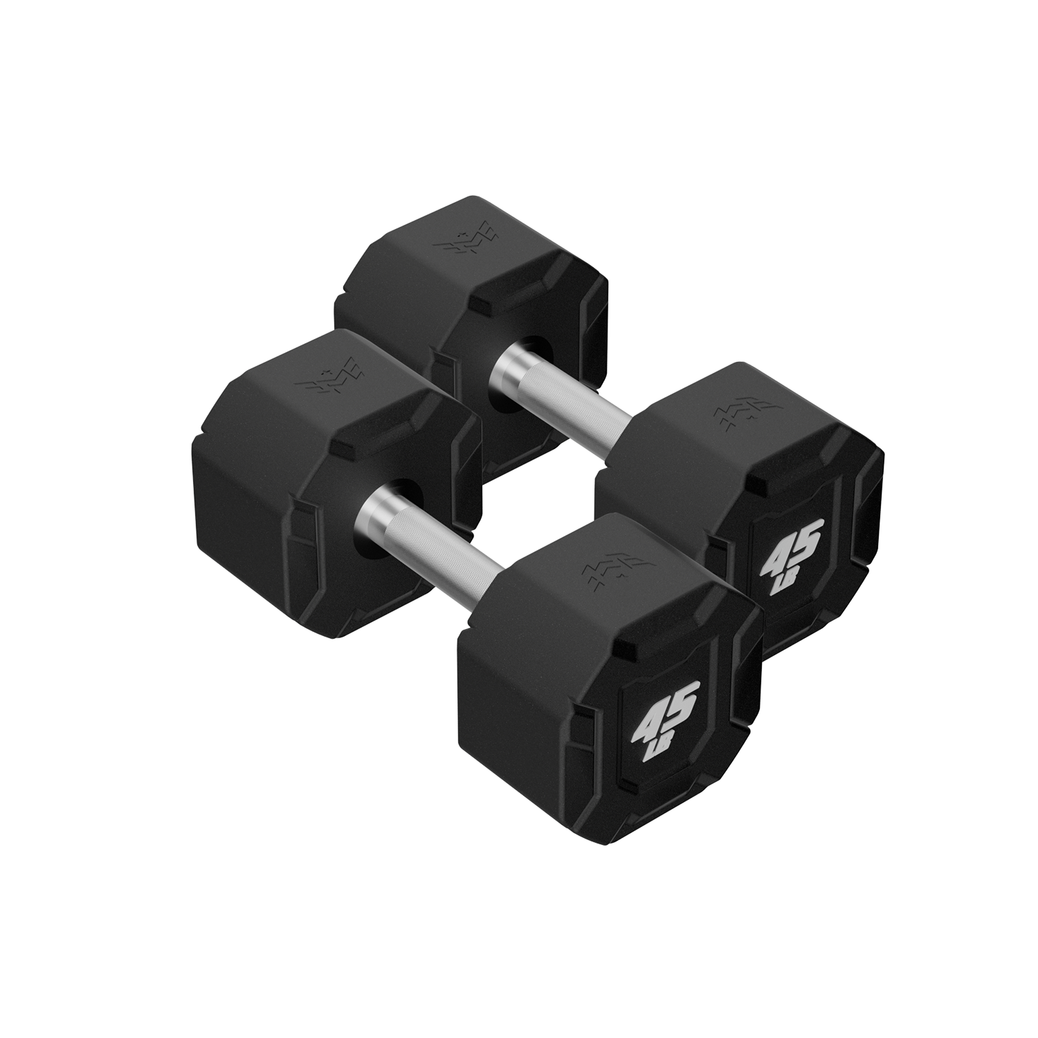 Major Fitness Urethane Octagonal-Shield Dumbbells - DBSET5-55
