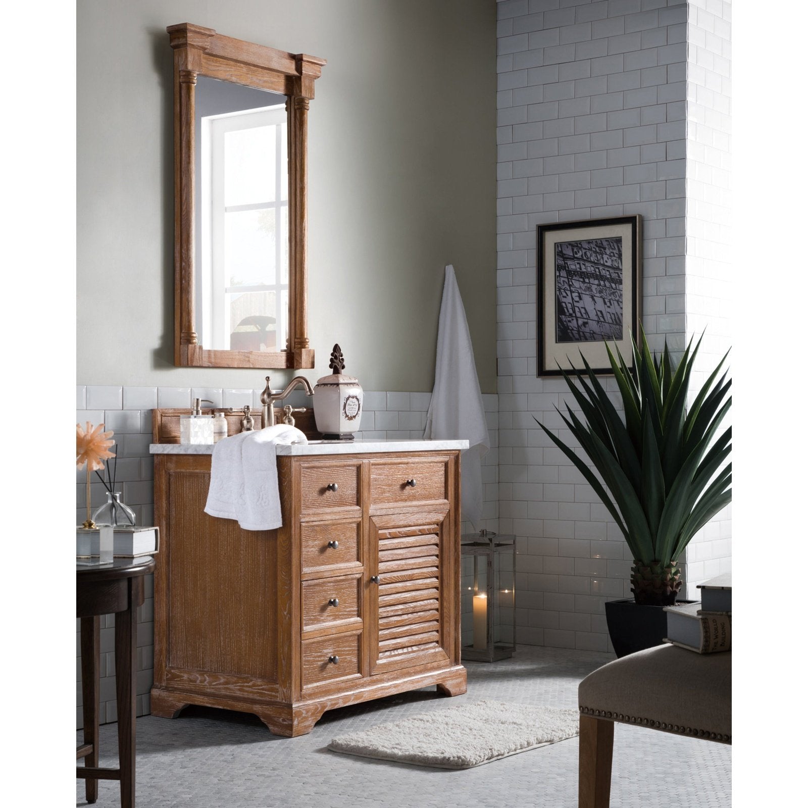 James Martin Vanities Savannah 36" Driftwood Single Vanity - 238-104-5511-3AF