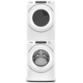 Whirlpool 27 Inch Front Load Washer & Whirlpool 27 Inch Ventless Electric Dryer with Whirlpool Stack Kit for HybridCare, Long Vent and Standard Dryers - WHD560CHW