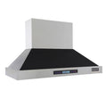 Kucht Professional 48" Wall Mount Range Hood 1,200 CFM in Black - KRH4815-K