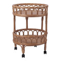 New Pacific Direct Dijon Rattan Cart -  4900032