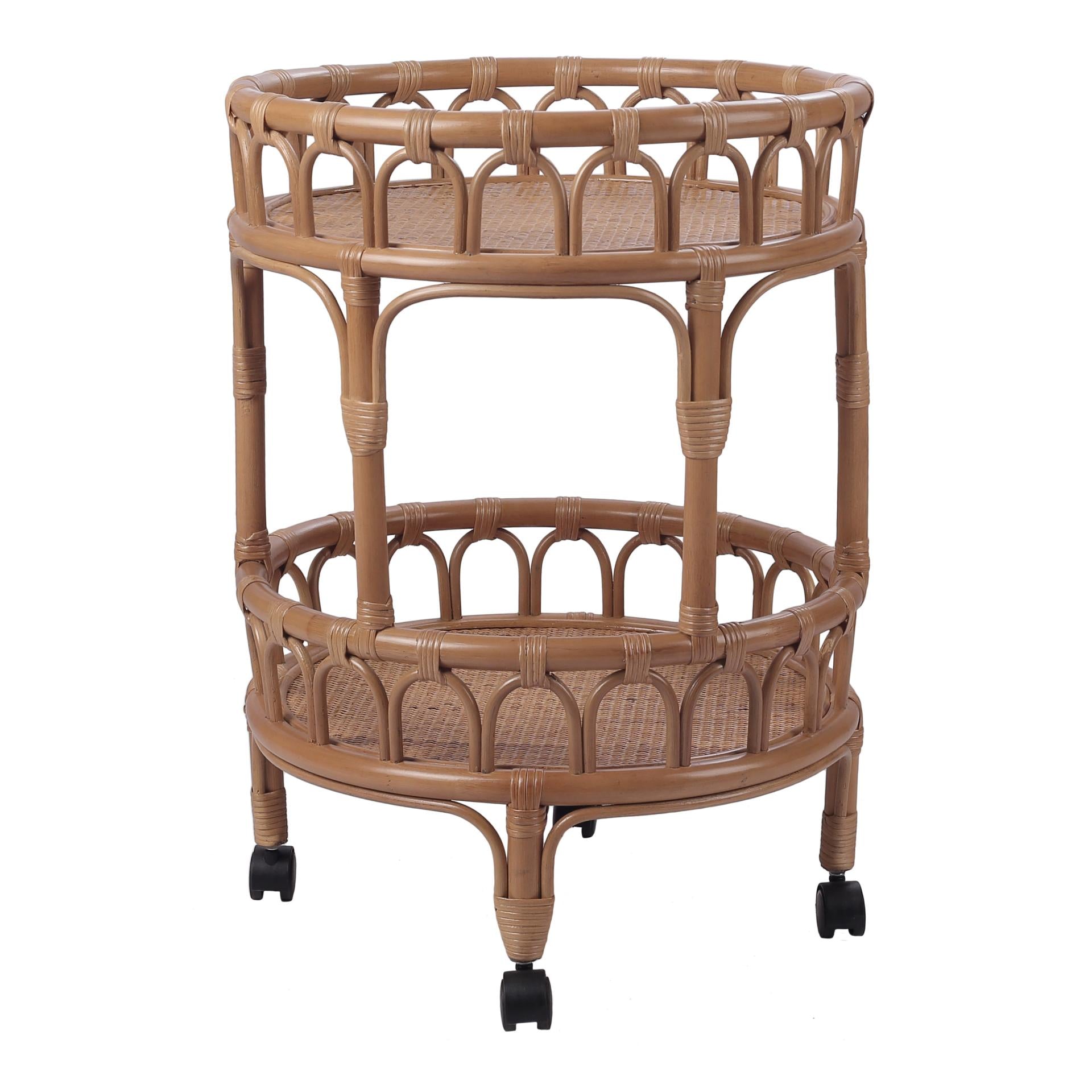 New Pacific Direct Dijon Rattan Cart -  4900032