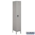 Salsbury 15" Wide Single Tier Standard Metal Locker - 1 Wide - 51165GY-A