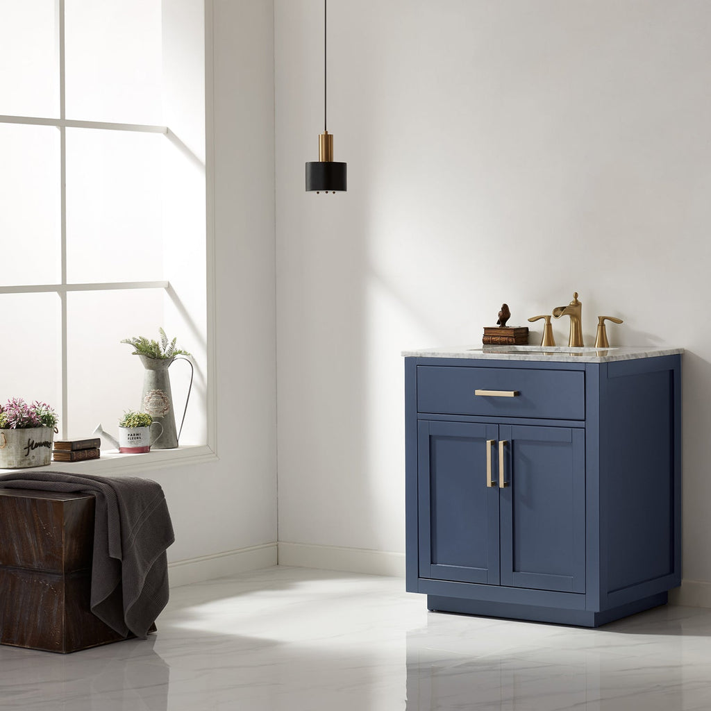 Altair Designs 30" Single Bathroom Vanity Cabinet Only - 531030-CAB-WH-NM