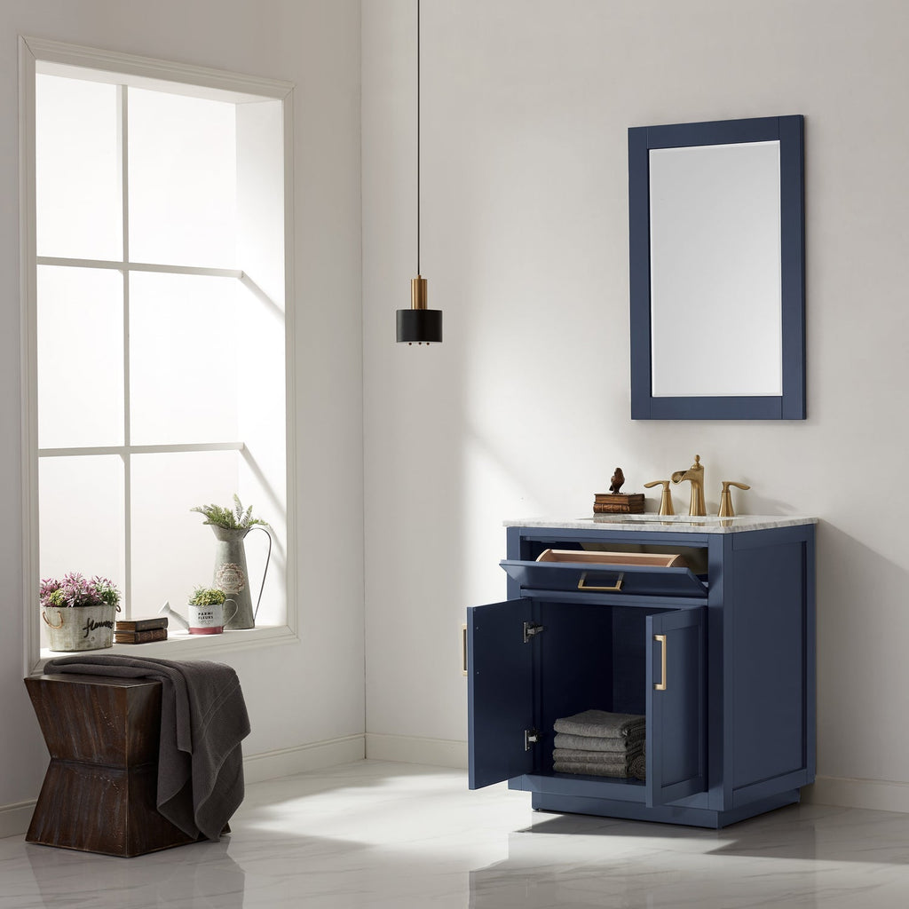 Altair Designs 30" Single Bathroom Vanity Cabinet Only - 531030-CAB-WH-NM