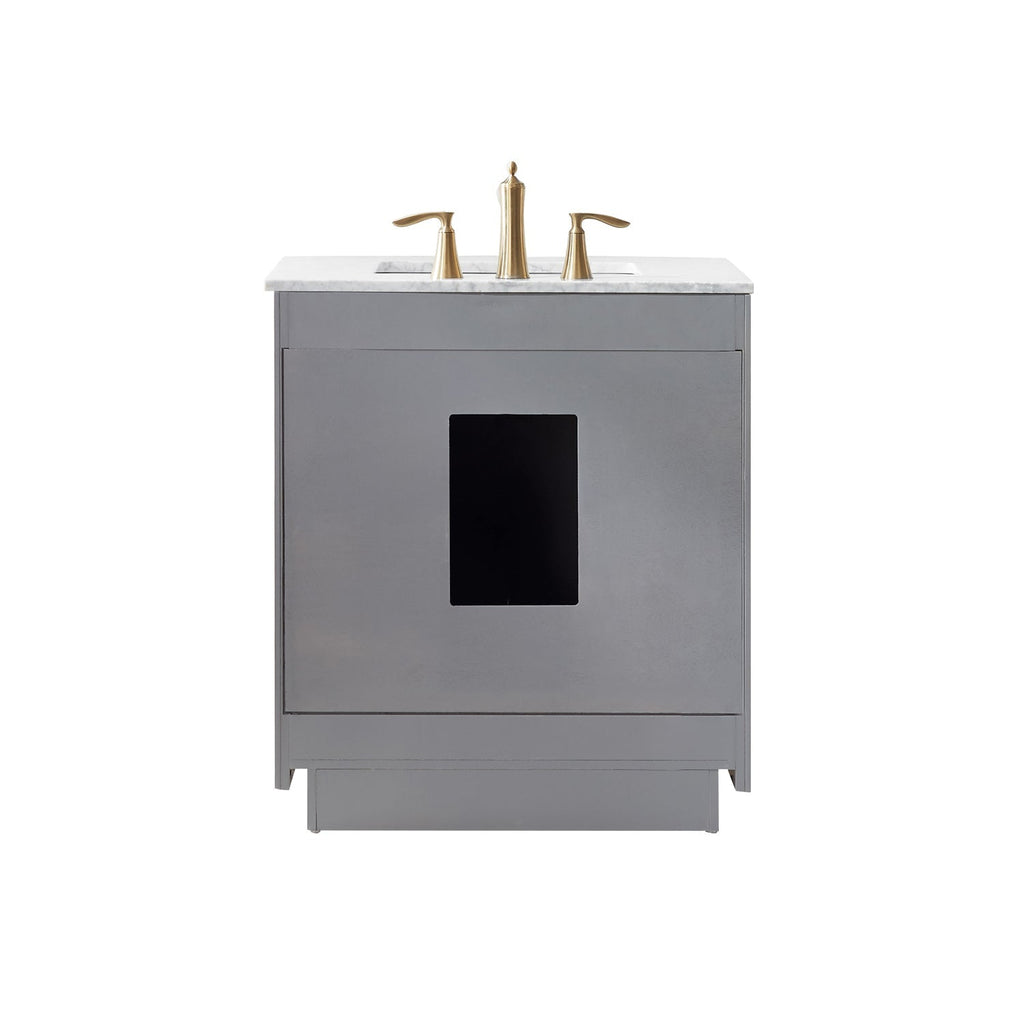 Altair Designs 30" single vanity with top - 531030-WH-CA-NM