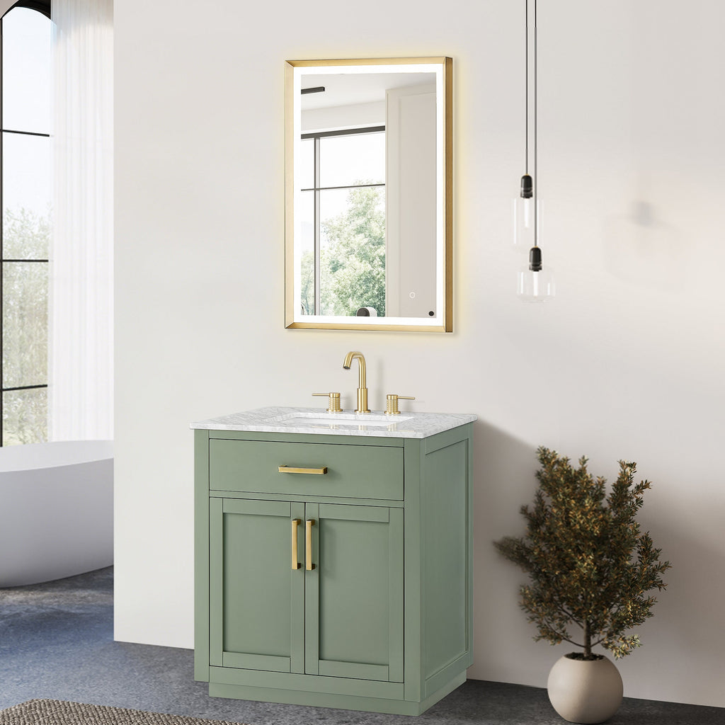 Altair Designs Ivy 30"/36"/48" single vanity with top - 531030-VG-CA-NM