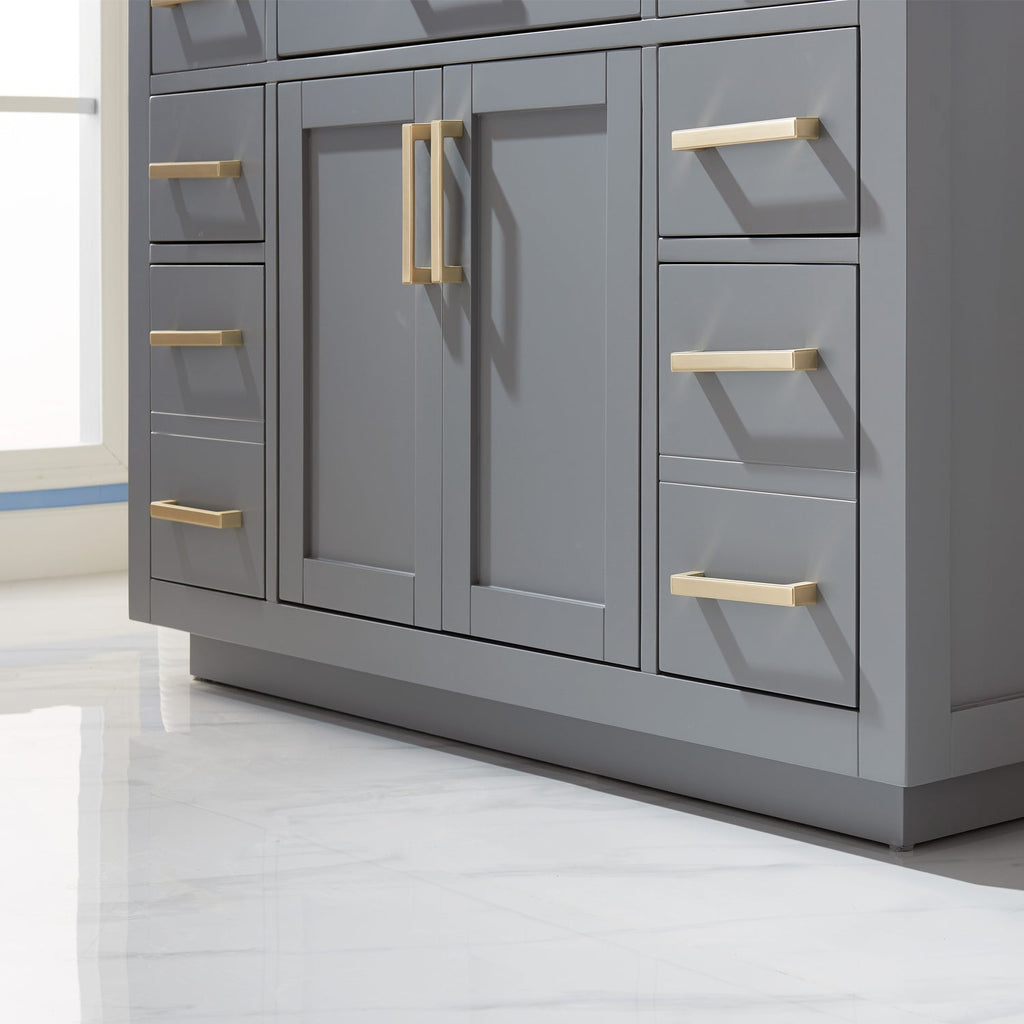 Altair Designs 48" single vanity with top - 531048-WH-CA-NM