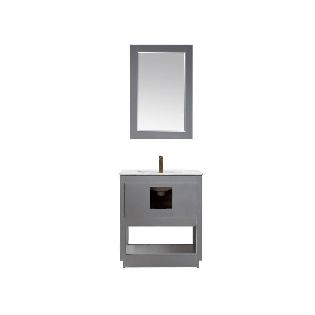 Altair Designs 30" single vanity with top - 532030-WH-CA