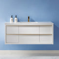 Altair Designs 48" single vanity with top - 534048-WH-AW-NM