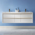 Altair Designs 60" double vanity with top - 534060-WH-AW-NM