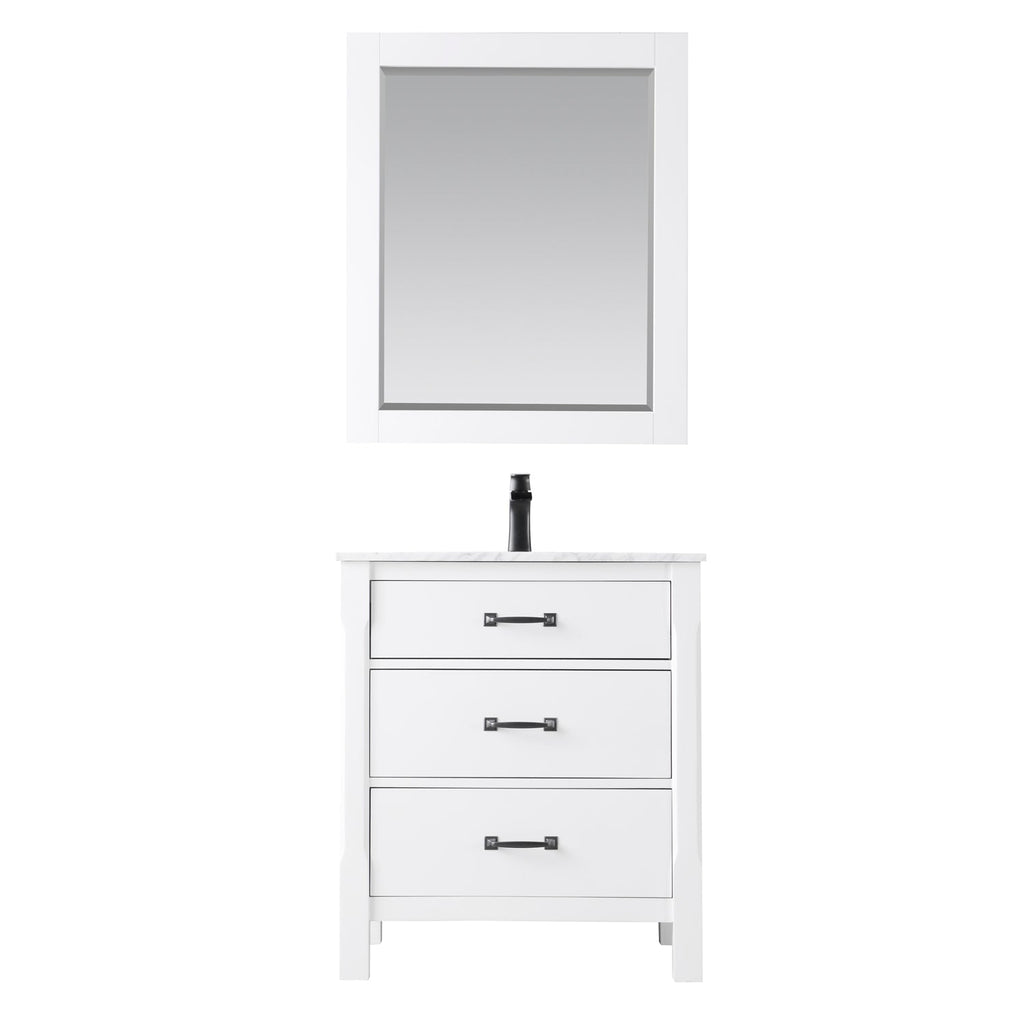 Altair Designs 30" single vanity with top - 535030-WH-CA