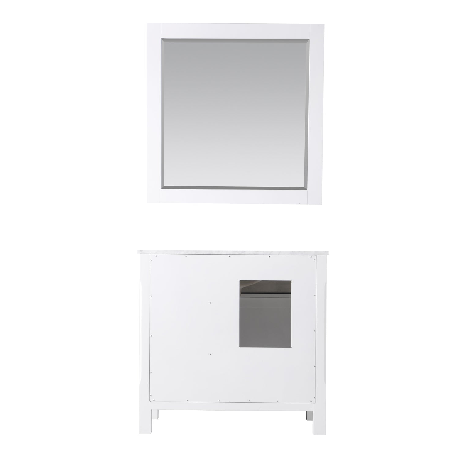 Altair Designs 36" single vanity with top - 535036-WH-CA