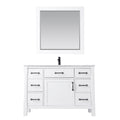 Altair Designs 48" single vanity with top - 535048-WH-CA