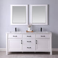 Altair Designs 72" double vanity with top - 535072-WH-CA