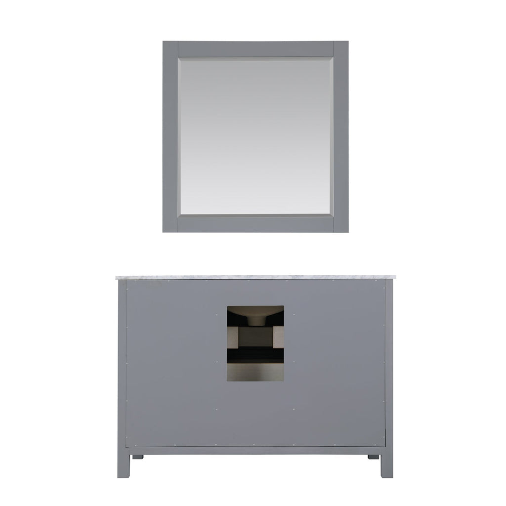 Altair Designs 48" single vanity with top - 536048-WH-CA-NM