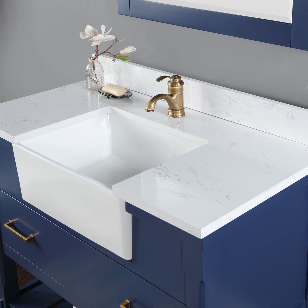 Altair Designs 42" single vanity with top - 537042-JB-AW-NM
