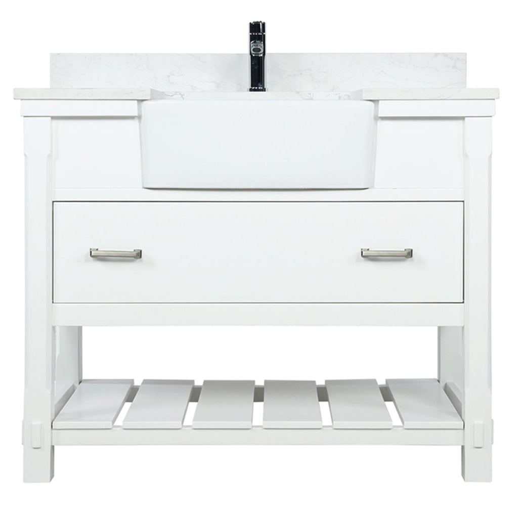 Altair Designs 42" single vanity with top - 537042-JB-AW-NM