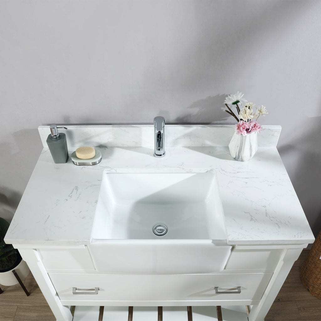 Altair Designs 42" single vanity with top - 537042-JB-AW-NM