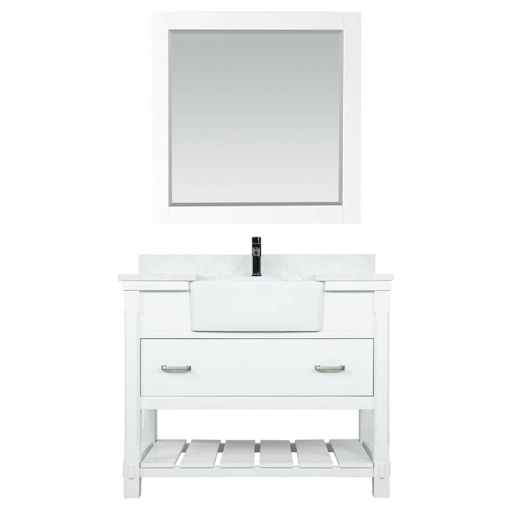 Altair Designs 42" single vanity with top - 537042-JB-AW-NM