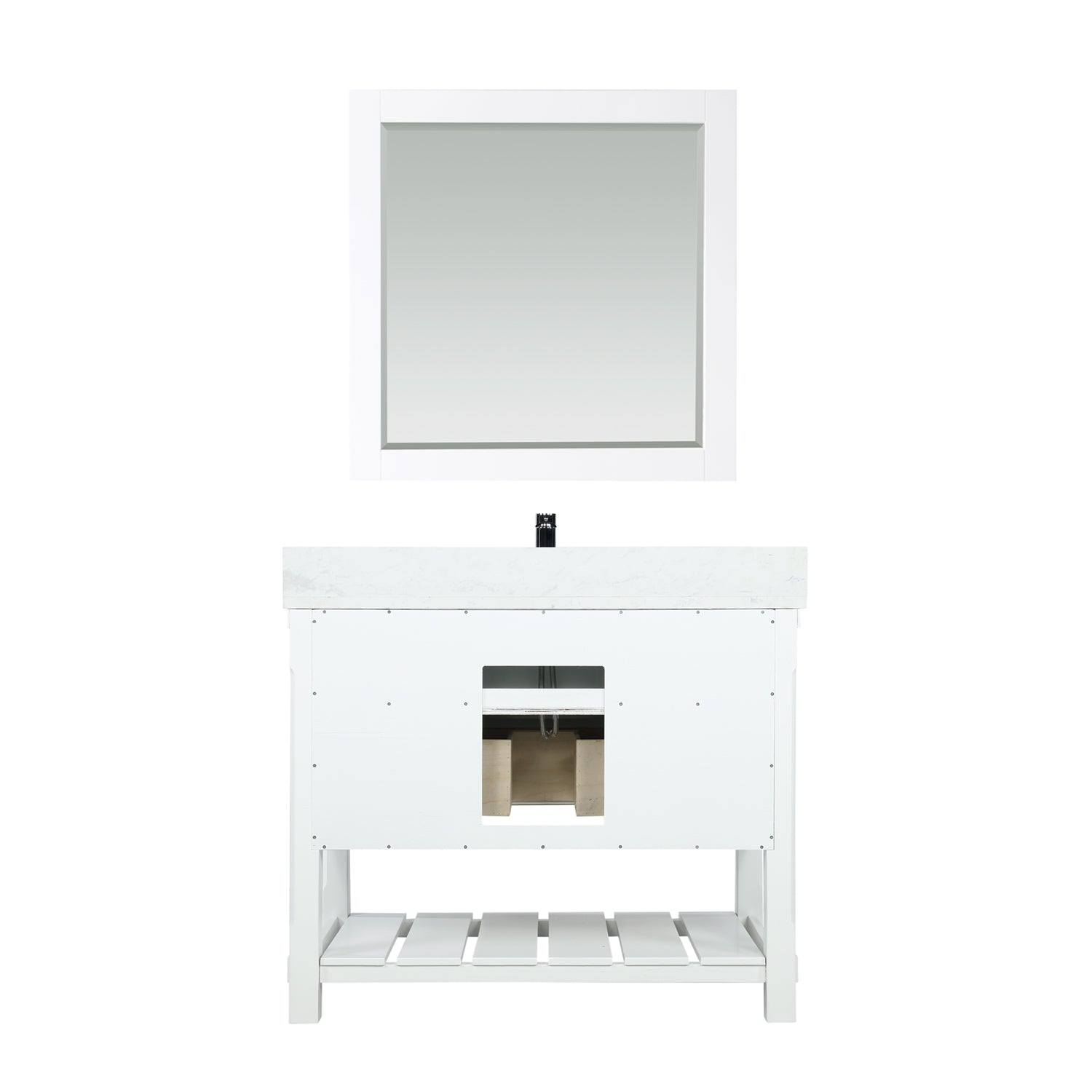Altair Designs 42" single vanity with top - 537042-JB-AW-NM