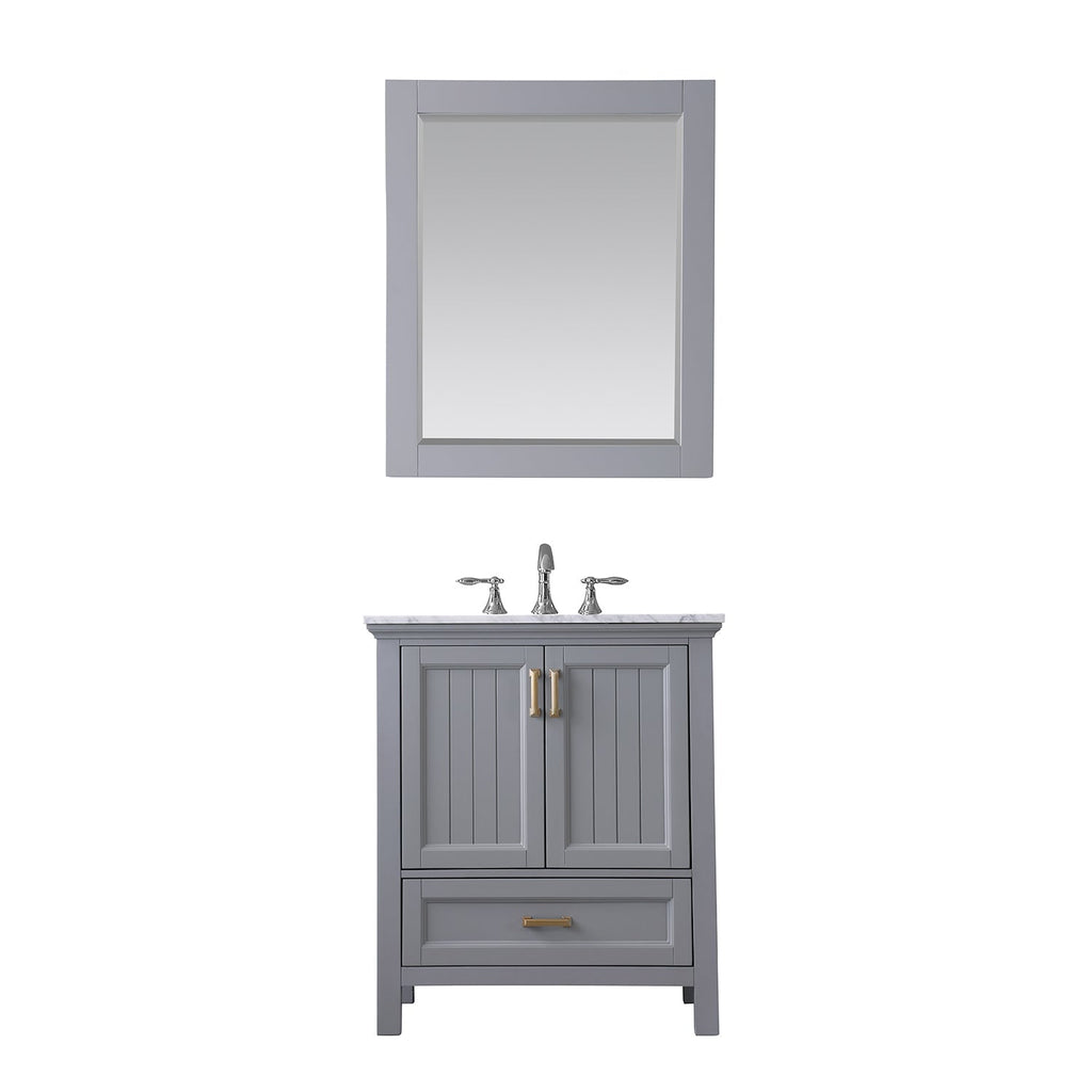 Altair Designs 30" single vanity with top - 538030-WH-CA-NM