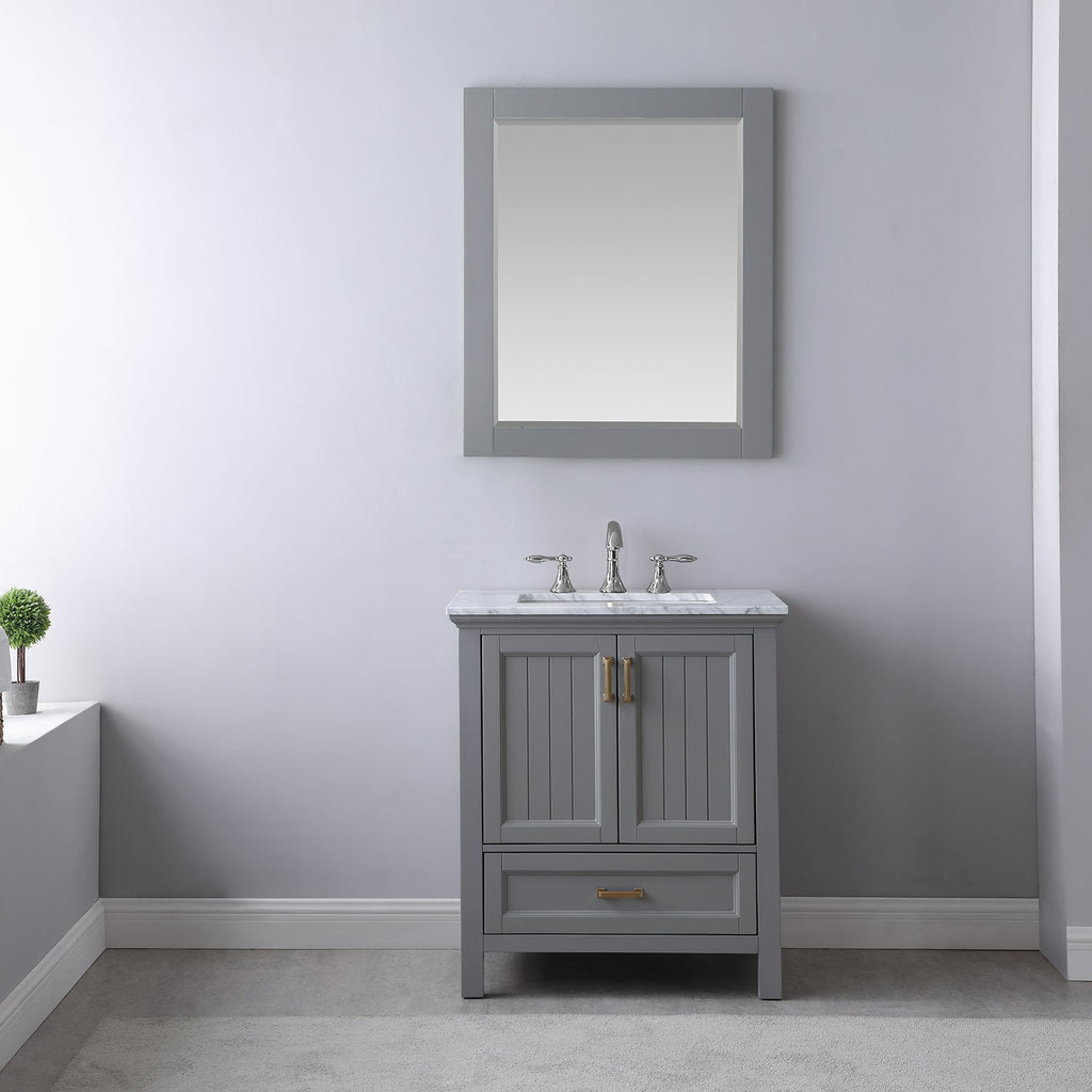 Altair Designs 30" single vanity with top - 538030-WH-CA-NM