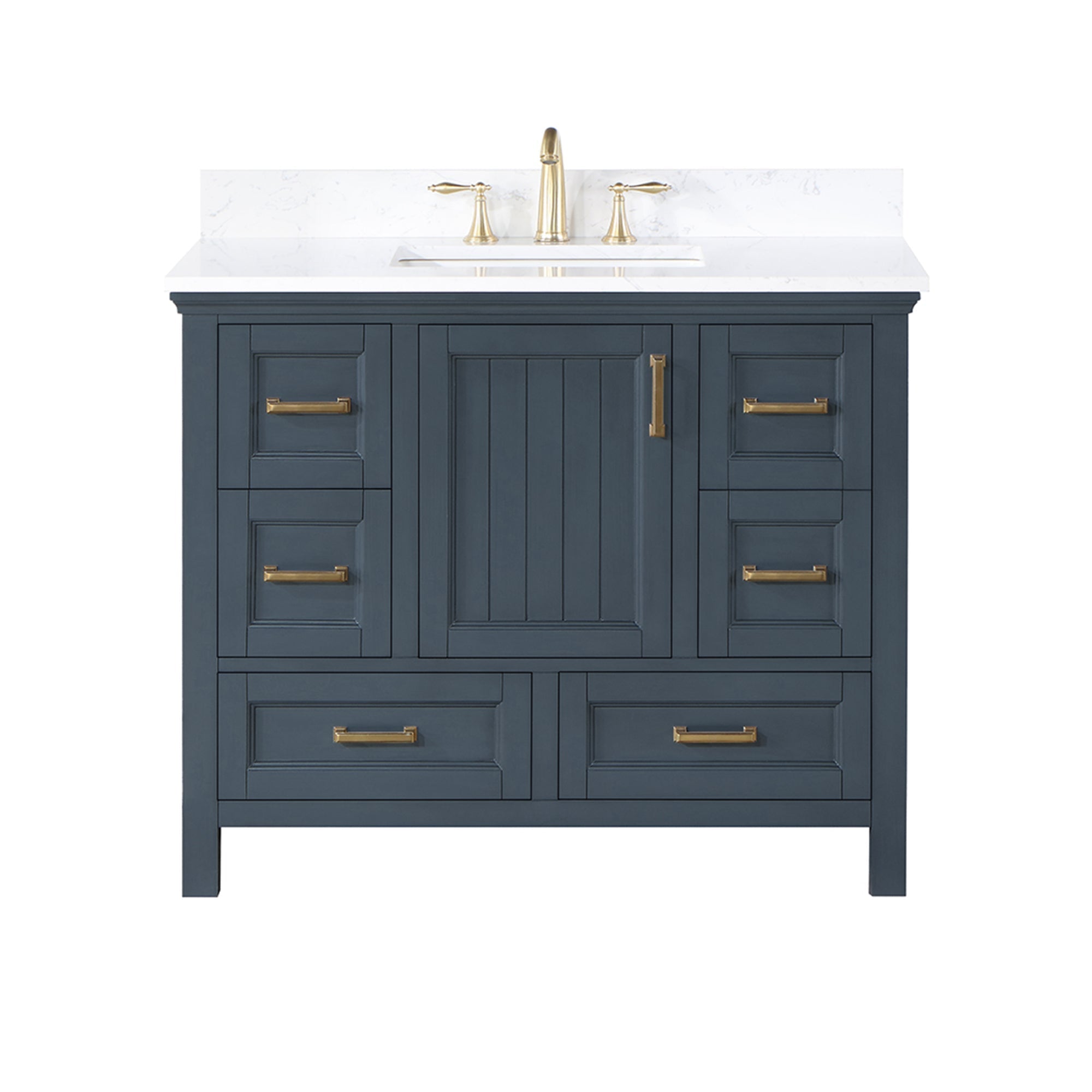 Altair Designs  42" single vanity with top - 538042-CB-AW-NM