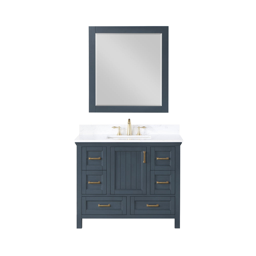 Altair Designs  42" single vanity with top - 538042-CB-AW-NM