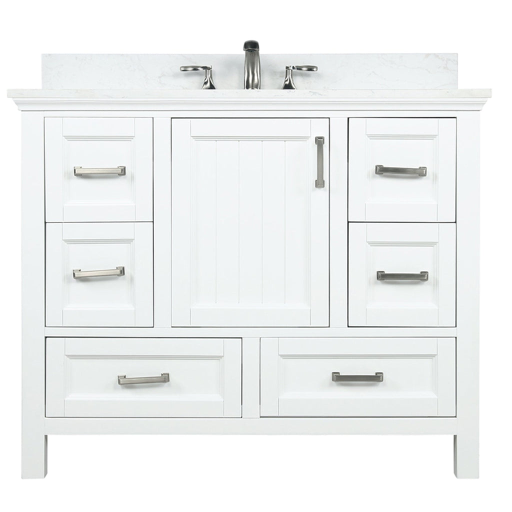 Altair Designs  42" single vanity with top - 538042-CB-AW-NM