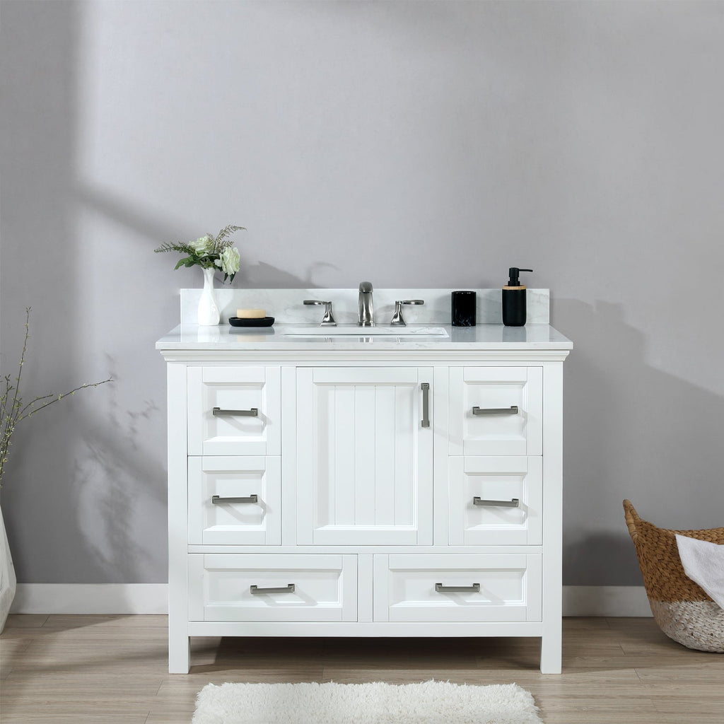 Altair Designs  42" single vanity with top - 538042-CB-AW-NM