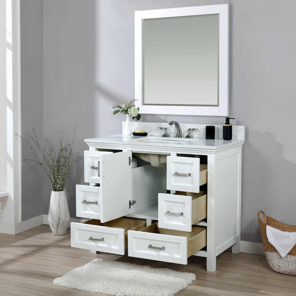 Altair Designs  42" single vanity with top - 538042-CB-AW-NM