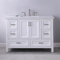Altair Designs 48" single vanity with top - 538048-WH-CA-NM