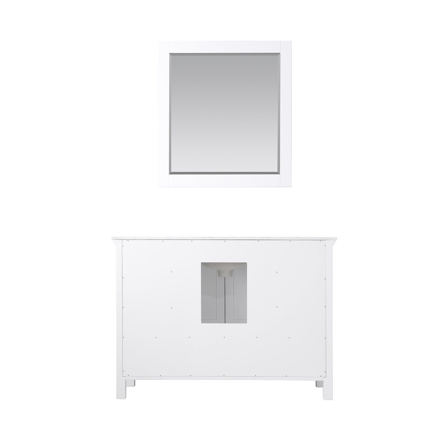 Altair Designs 48" single vanity with top - 538048-WH-CA-NM