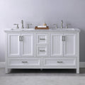 Altair Designs 60" double vanity with top - 538060-WH-CA-NM