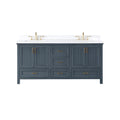 Altair Designs Isla 72" double vanity with top - 538072-CB-AW-NM