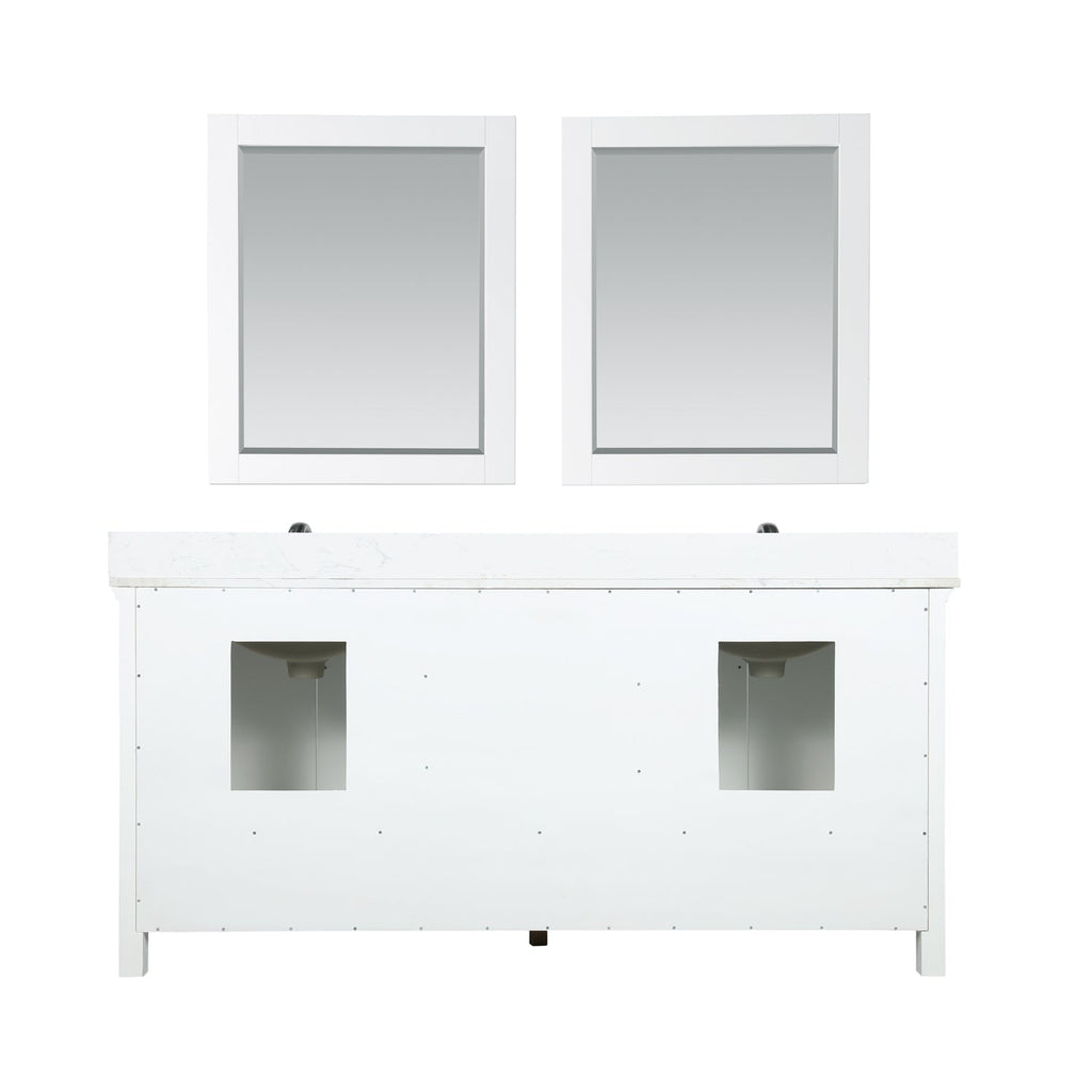 Altair Designs Isla 72" double vanity with top - 538072-CB-AW-NM