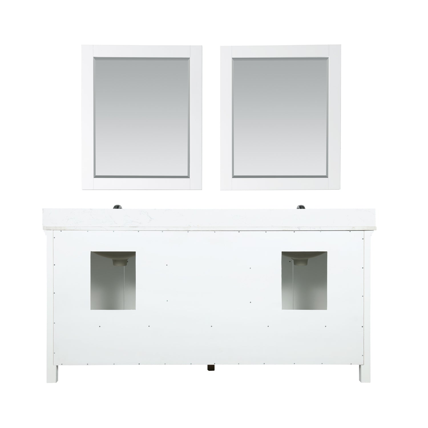 Altair Designs Isla 72" double vanity with top - 538072-CB-AW-NM