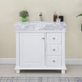 Altair Designs 36" single vanity with top - 539036-WH-CA-NM