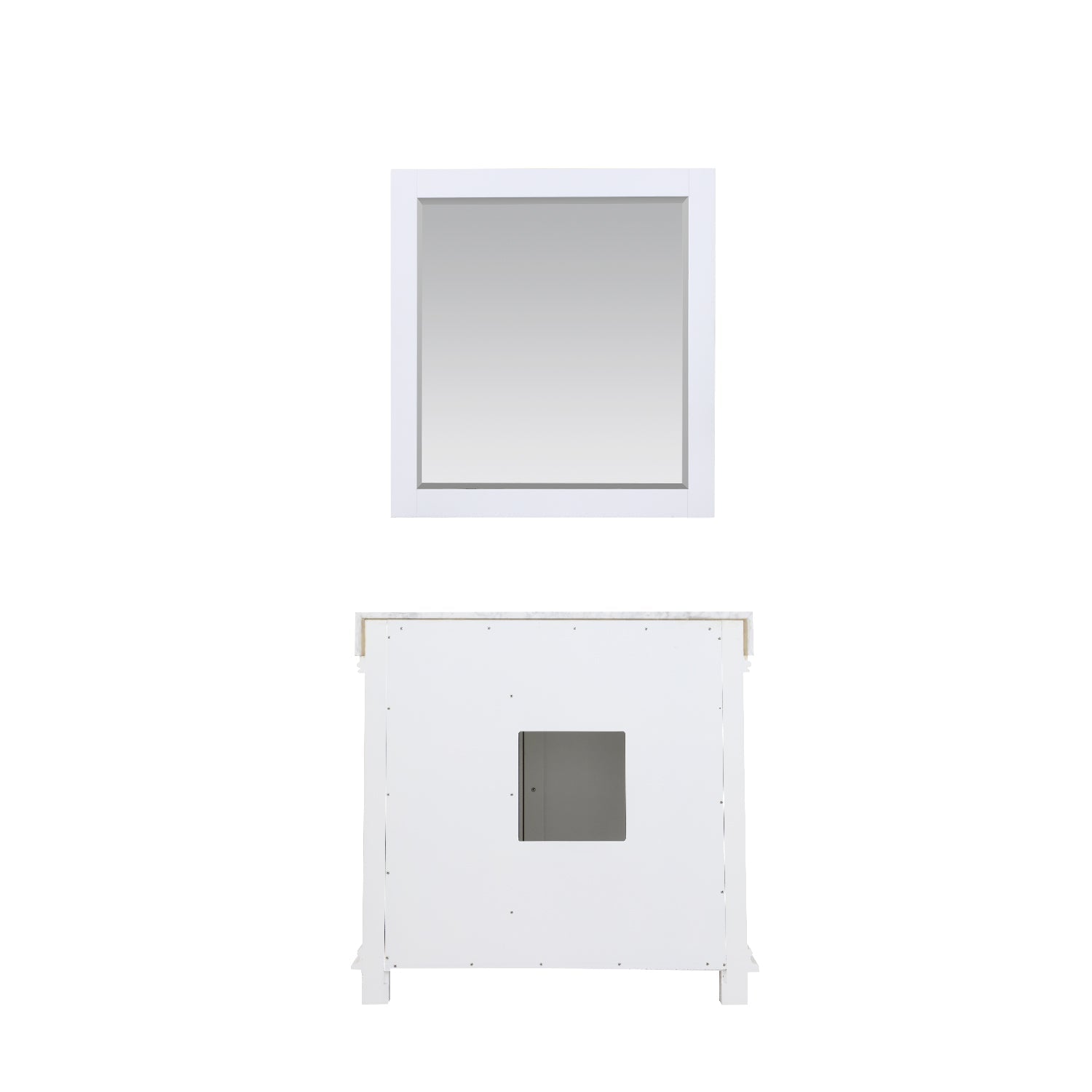 Altair Designs 36" single vanity with top - 539036-WH-CA-NM