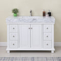Altair Designs 48" single vanity with top - 539048-WH-CA-NM